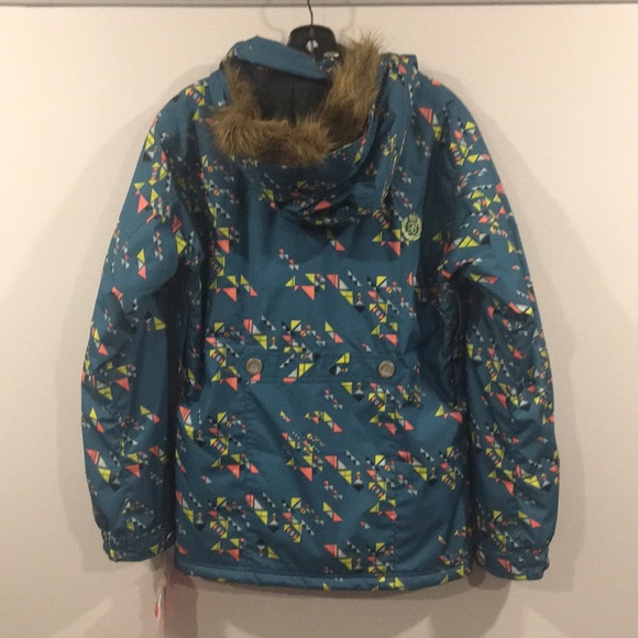 BETTY RIDES AVA PARKA Mosaic Print Winter Jacket - Picture 8 of 11